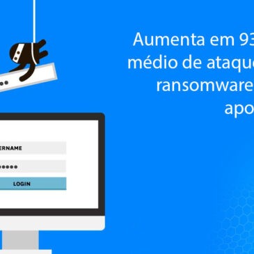 Aumenta em 93% o número médio de ataques globais de ransomware por semana, aponta pesquisa